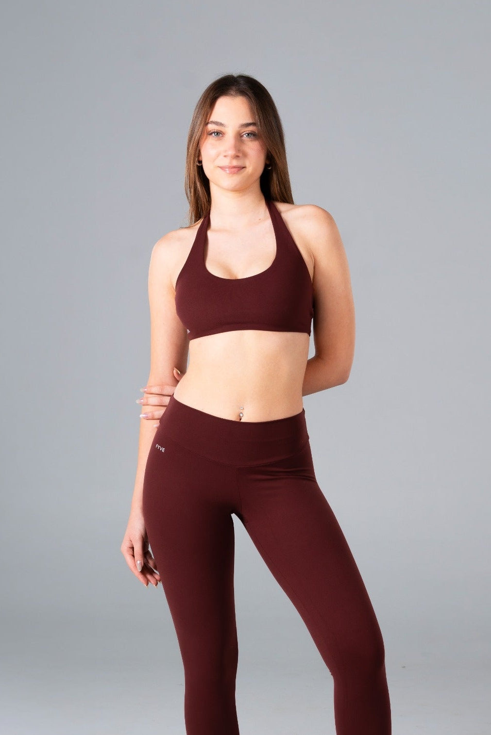 Fever Bordo Halter Bra